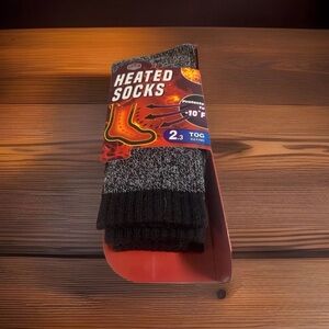 🎄 Men’s Heated Socks (sock size 10-13)-Black Melange